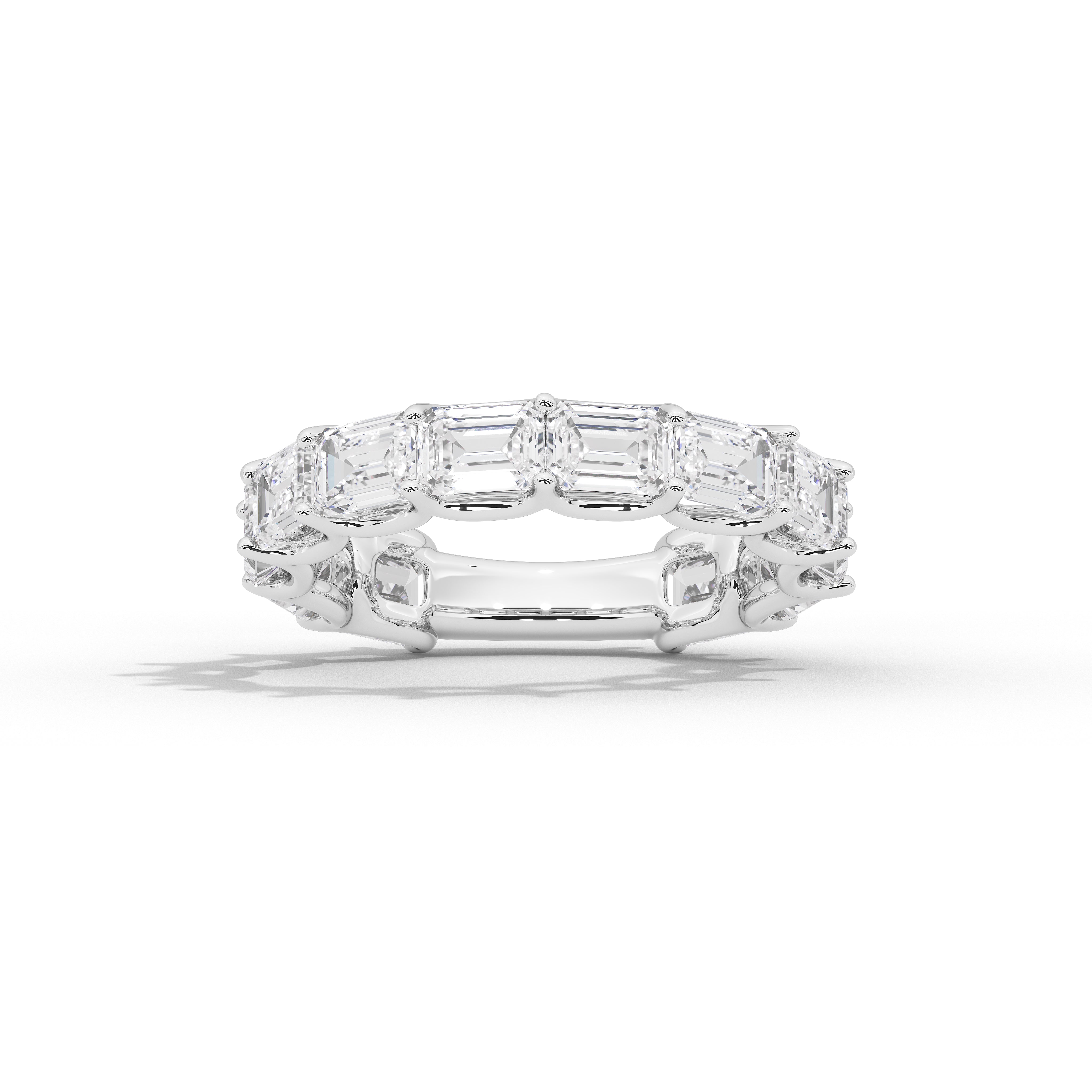 Vienna Emerald Diamond Eternity Band
