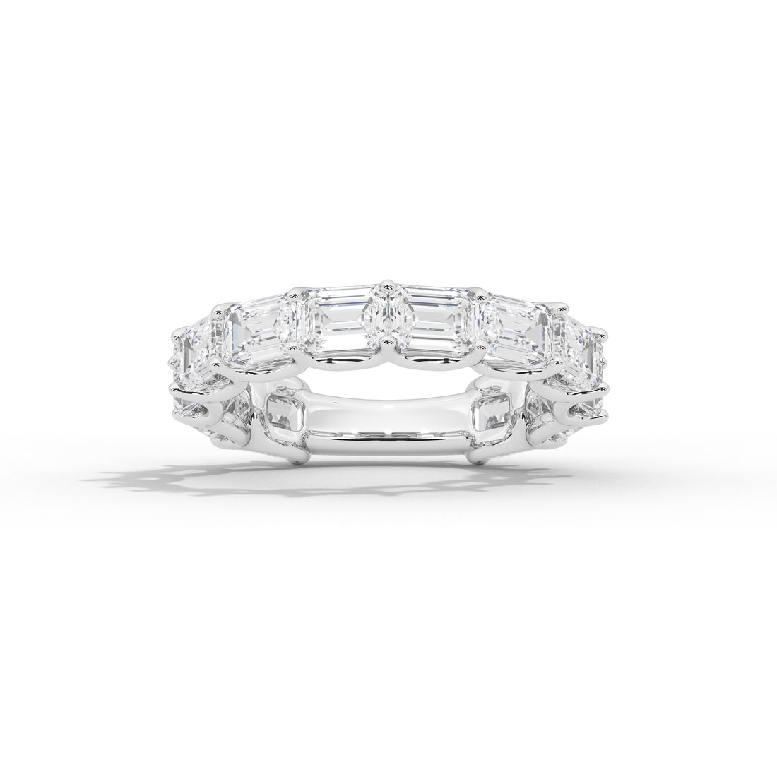 Vienna Emerald Diamond Eternity Band