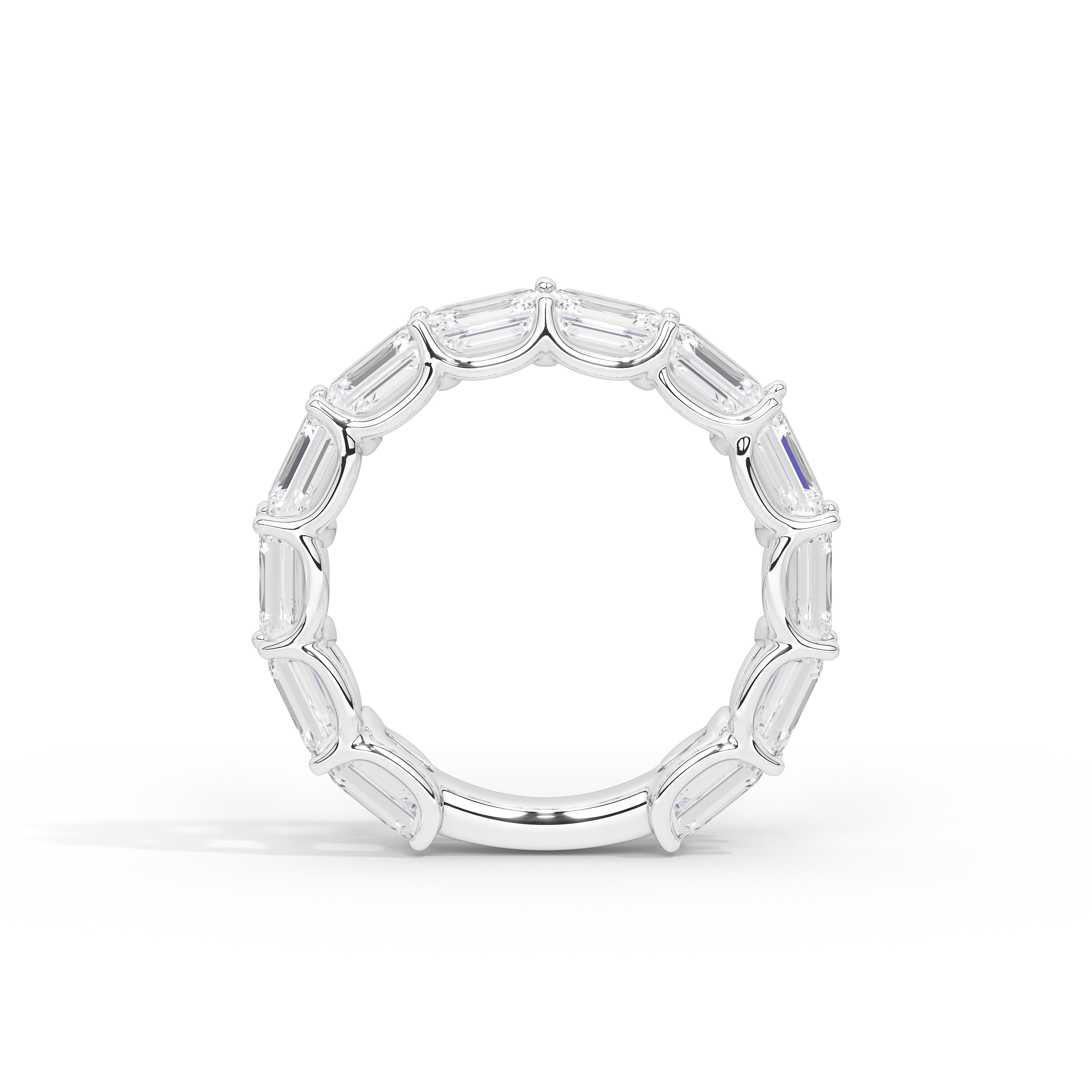 Vienna Emerald Diamond Eternity Band
