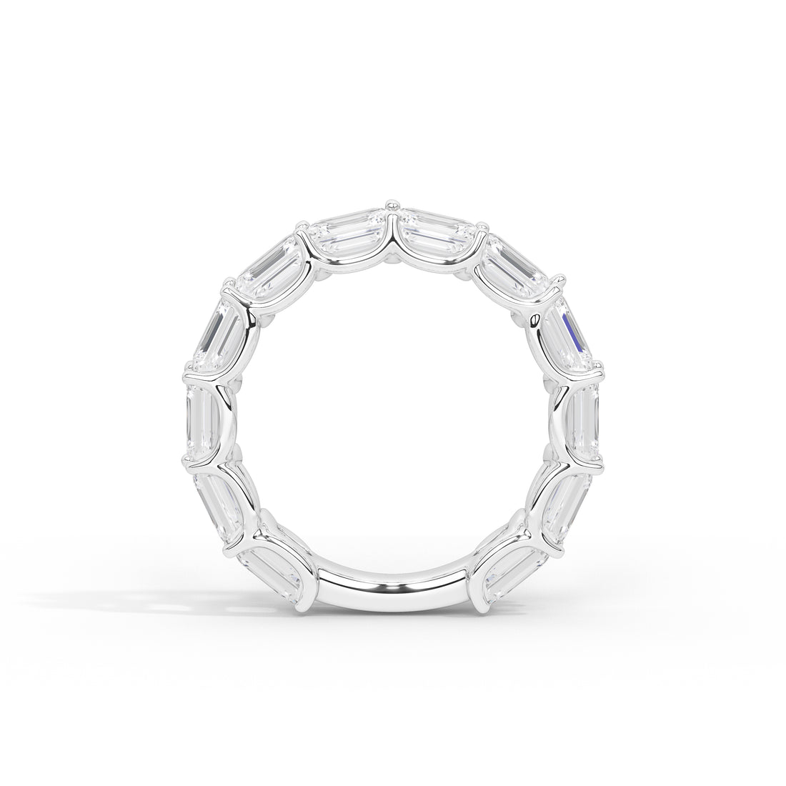 Vienna Emerald Diamond Eternity Band
