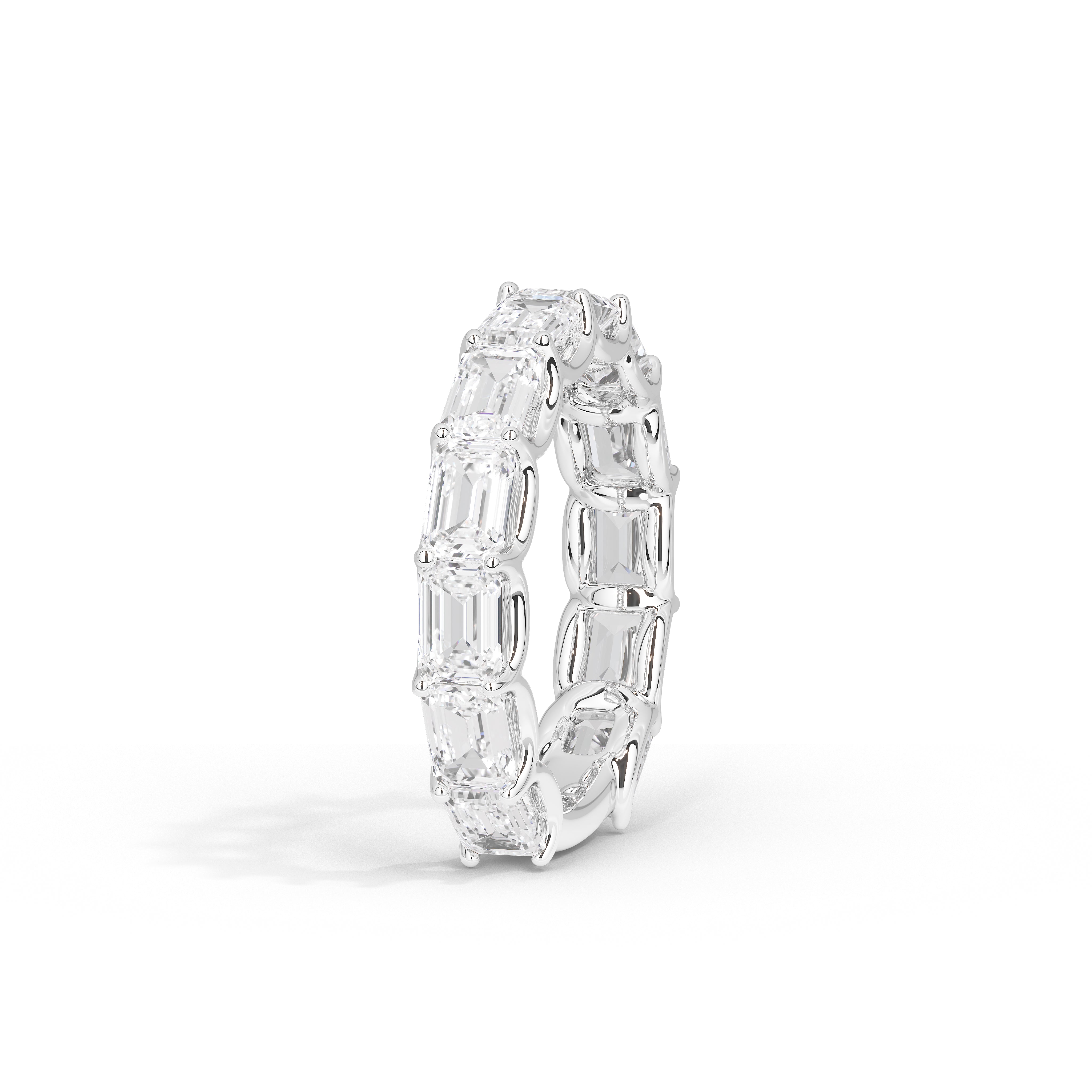 Vienna Emerald Diamond Eternity Band