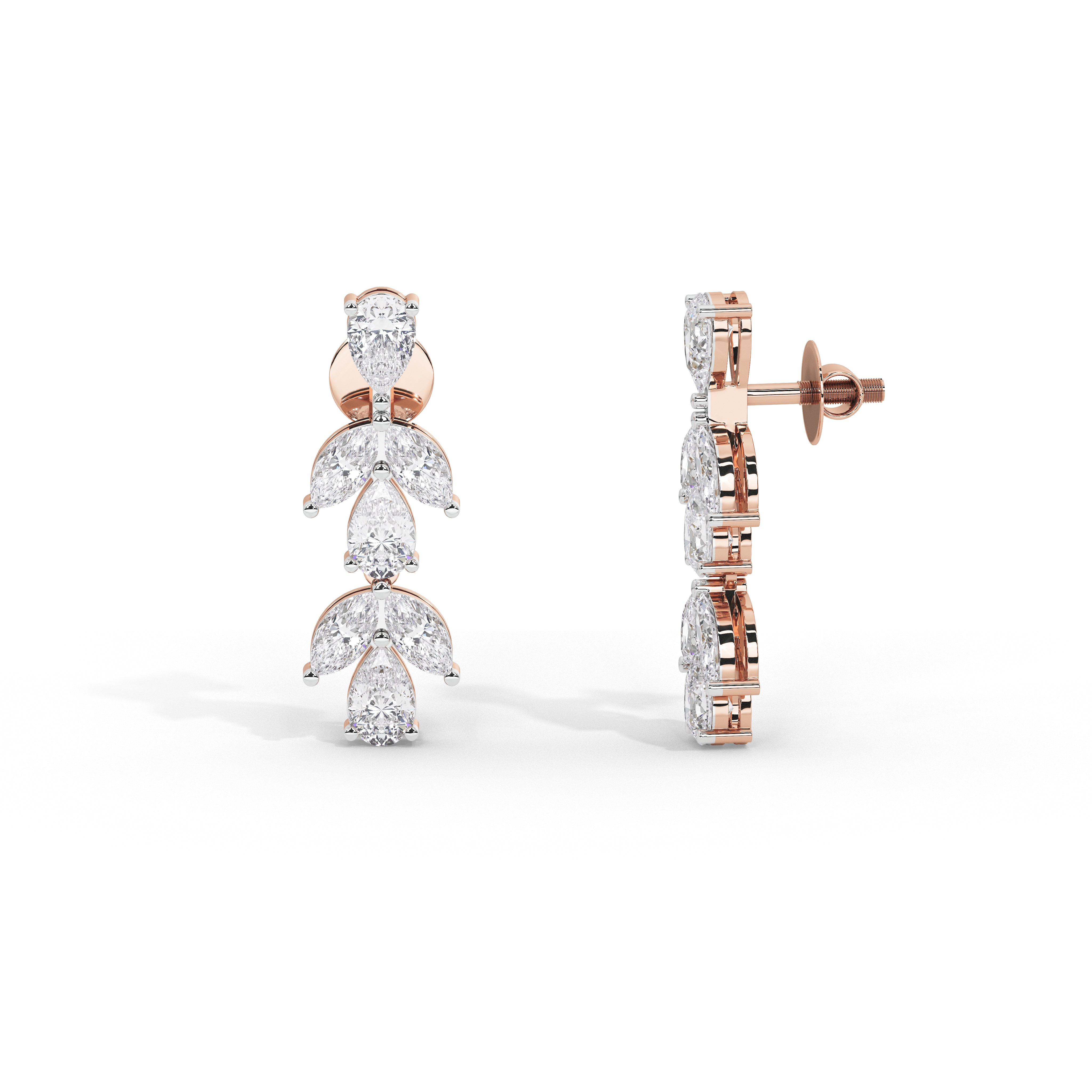 1.5 Carat Saoirse Marquise Pear Drop Earrings