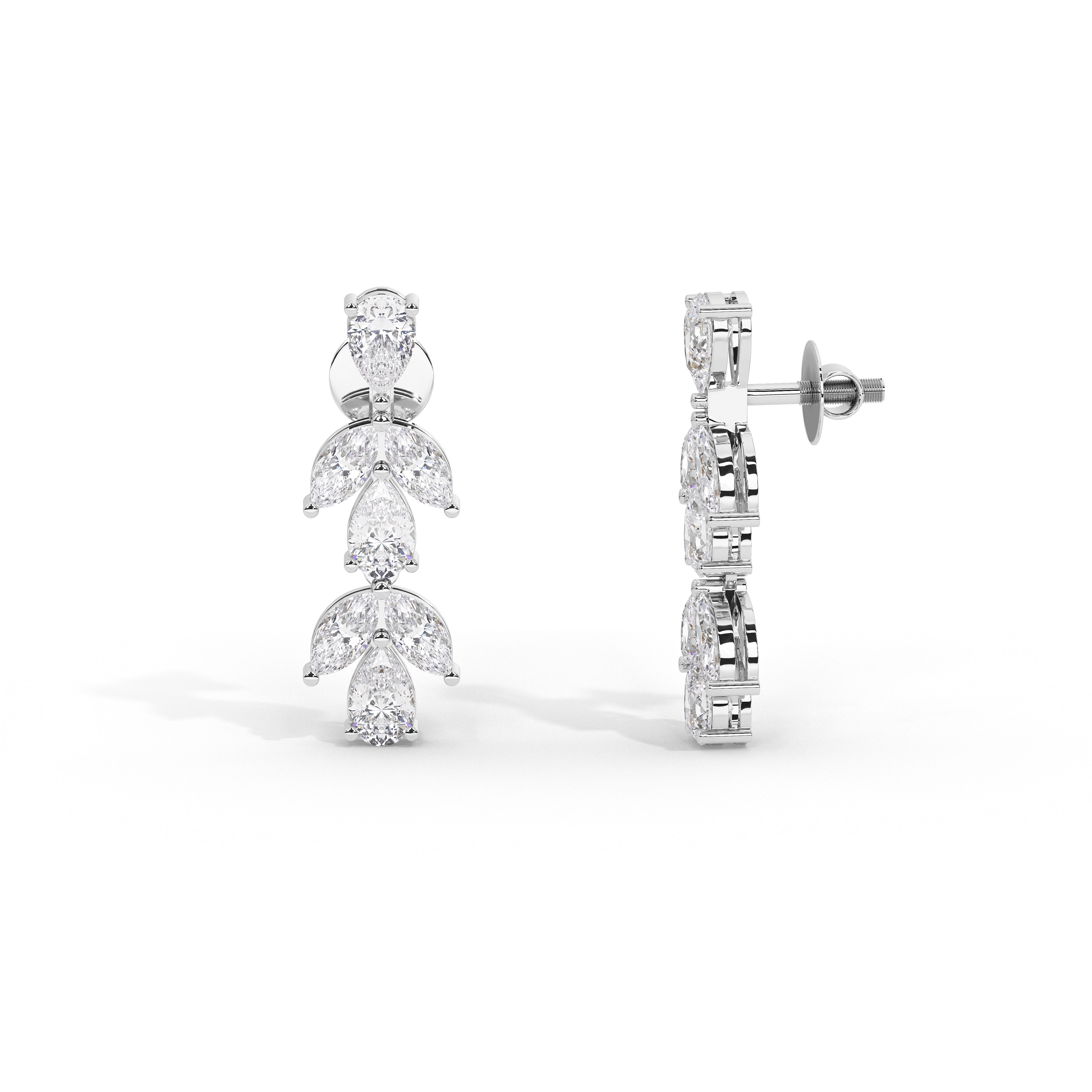 1.5 Carat Saoirse Marquise Pear Drop Earrings