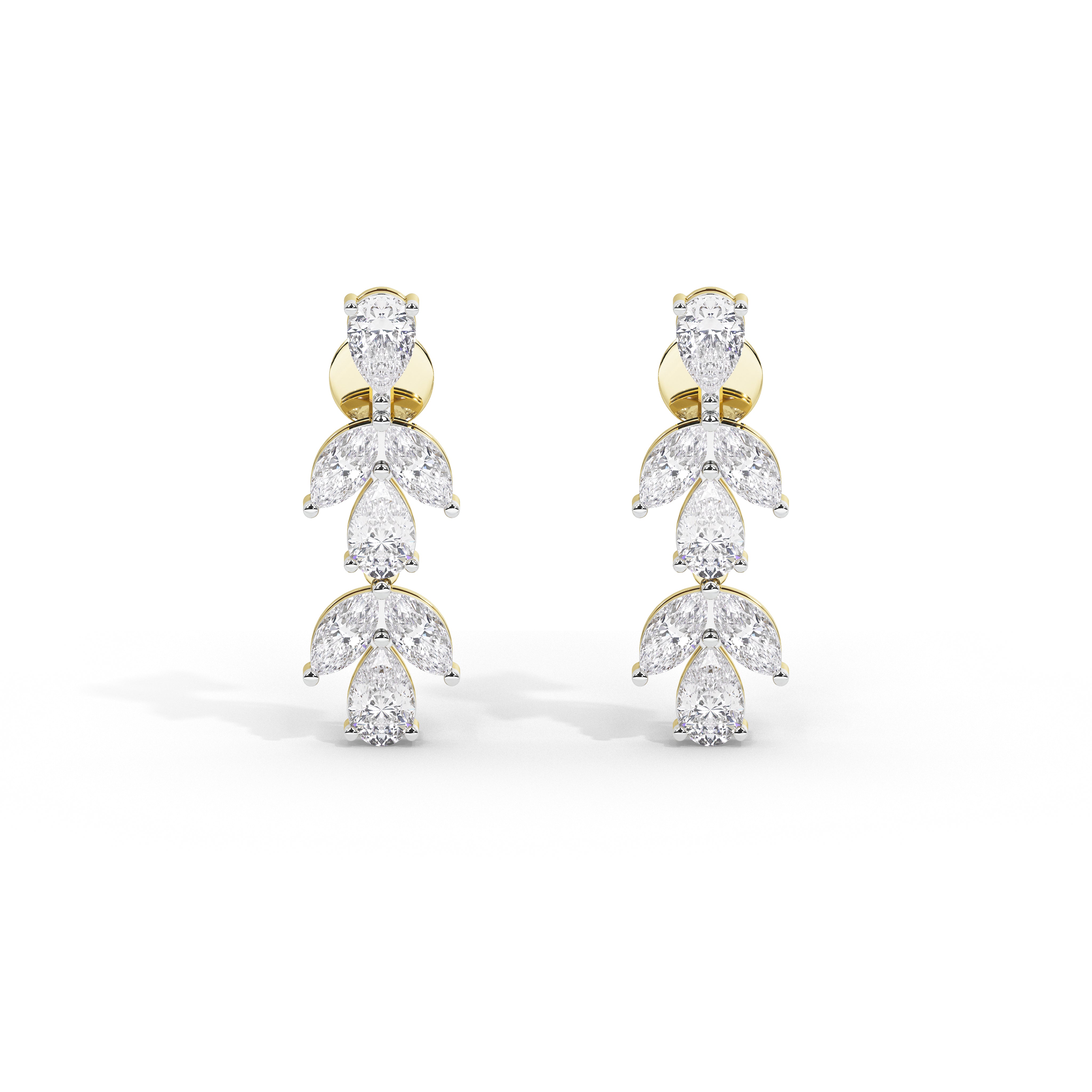 1.5 Carat Saoirse Marquise Pear Drop Earrings
