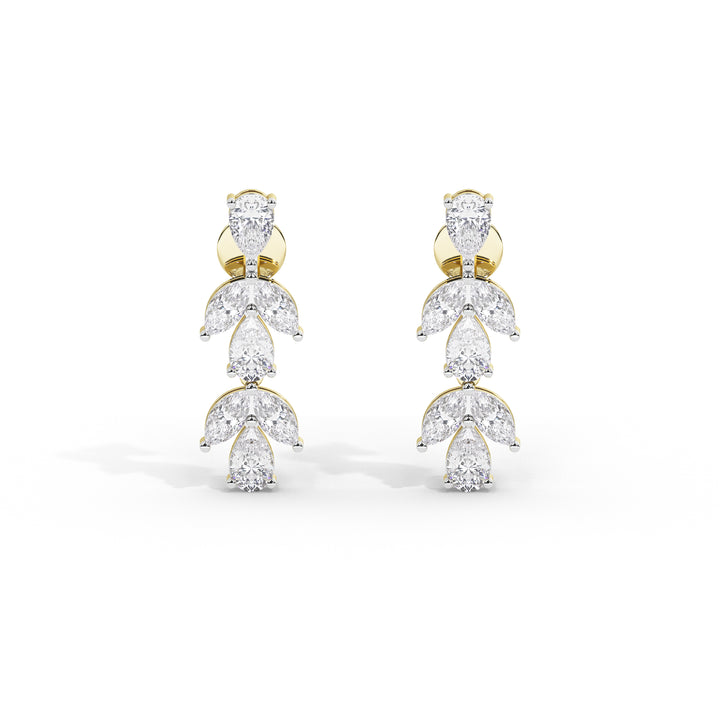 1.5 Carat Saoirse Marquise Pear Drop Earrings