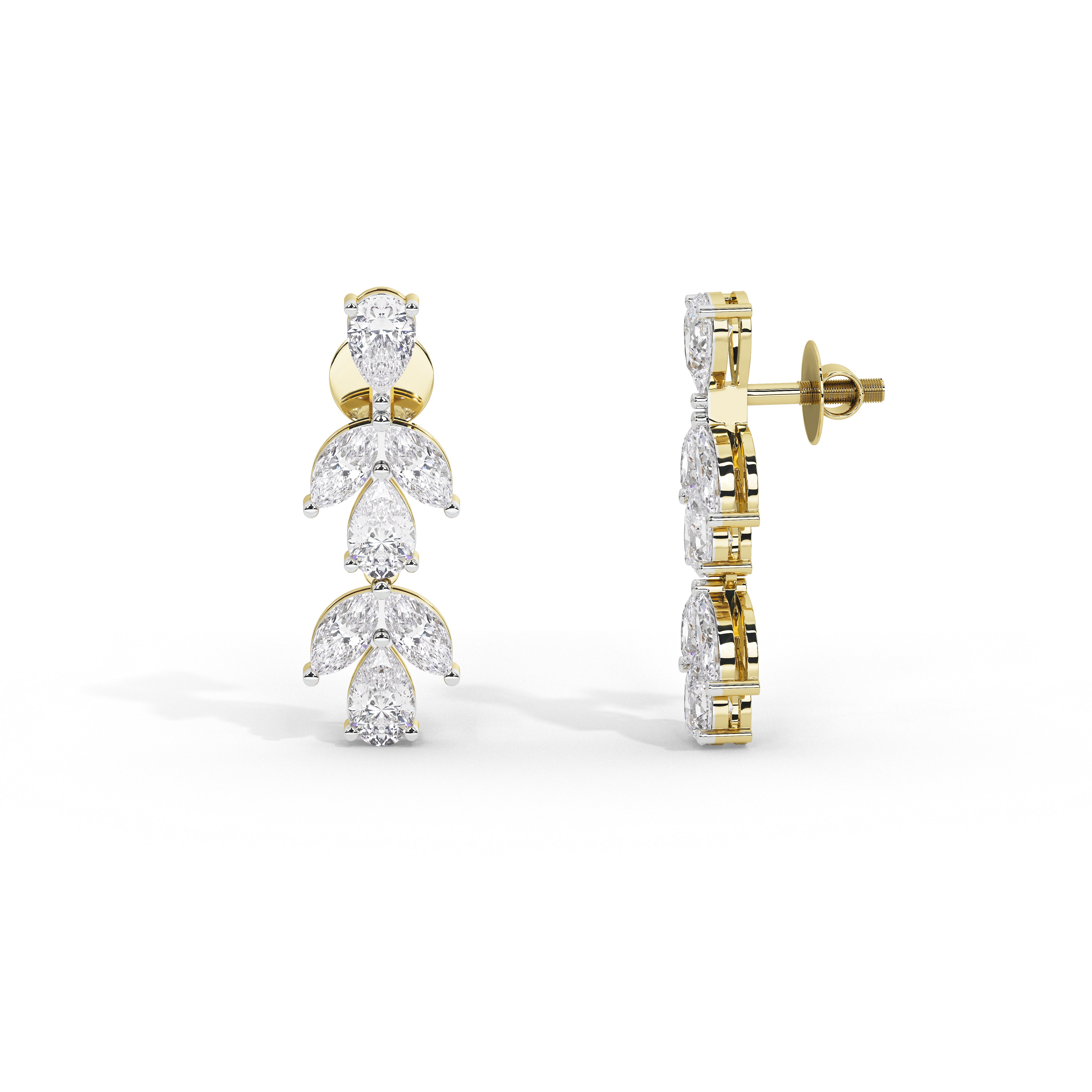 1.5 Carat Saoirse Marquise Pear Drop Earrings