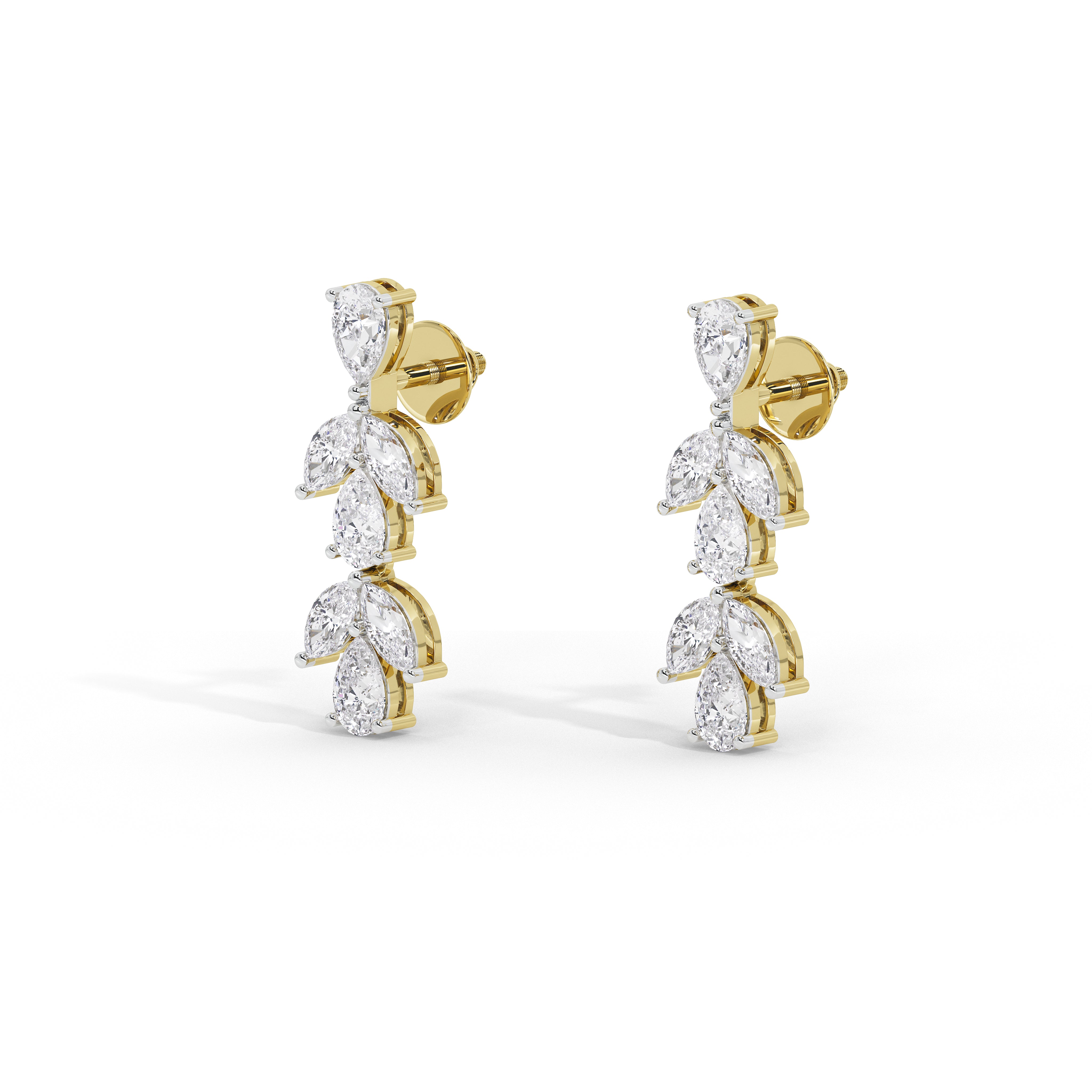 1.5 Carat Saoirse Marquise Pear Drop Earrings