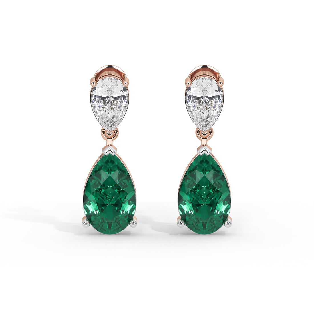 5 Carat Seraphina Pear & Emerald Drops