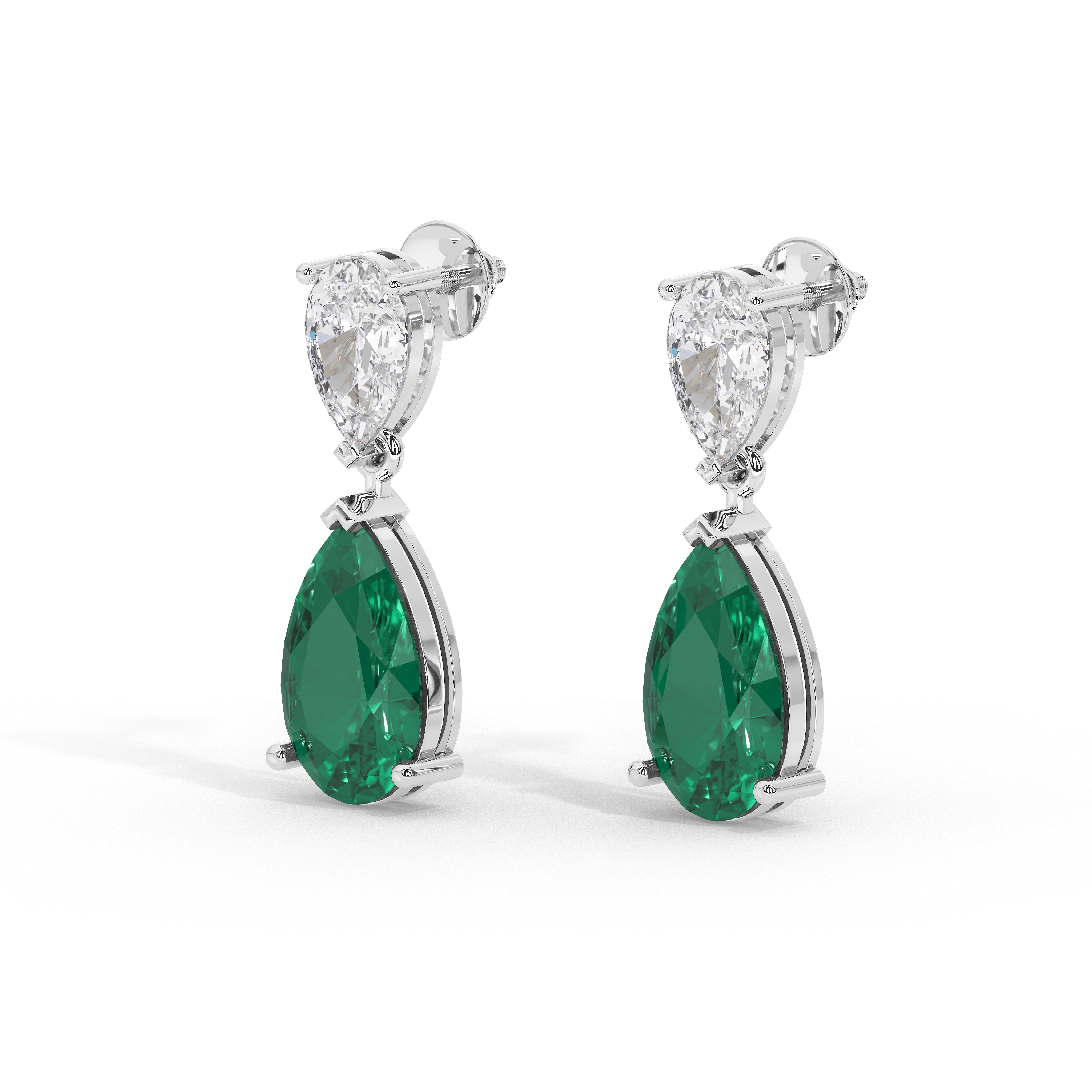 5 Carat Seraphina Pear & Emerald Drops