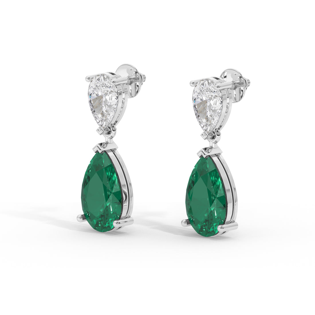 5 Carat Seraphina Pear & Emerald Drops