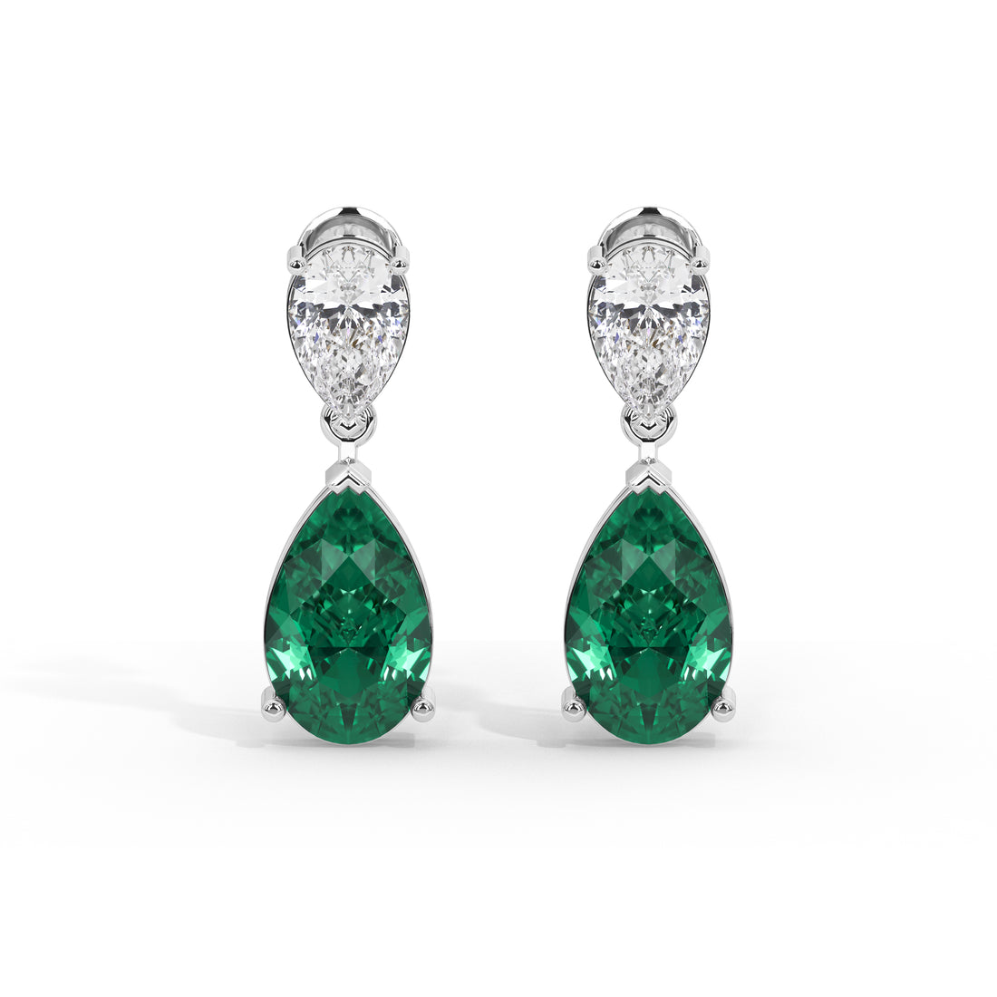 5 Carat Seraphina Pear & Emerald Drops