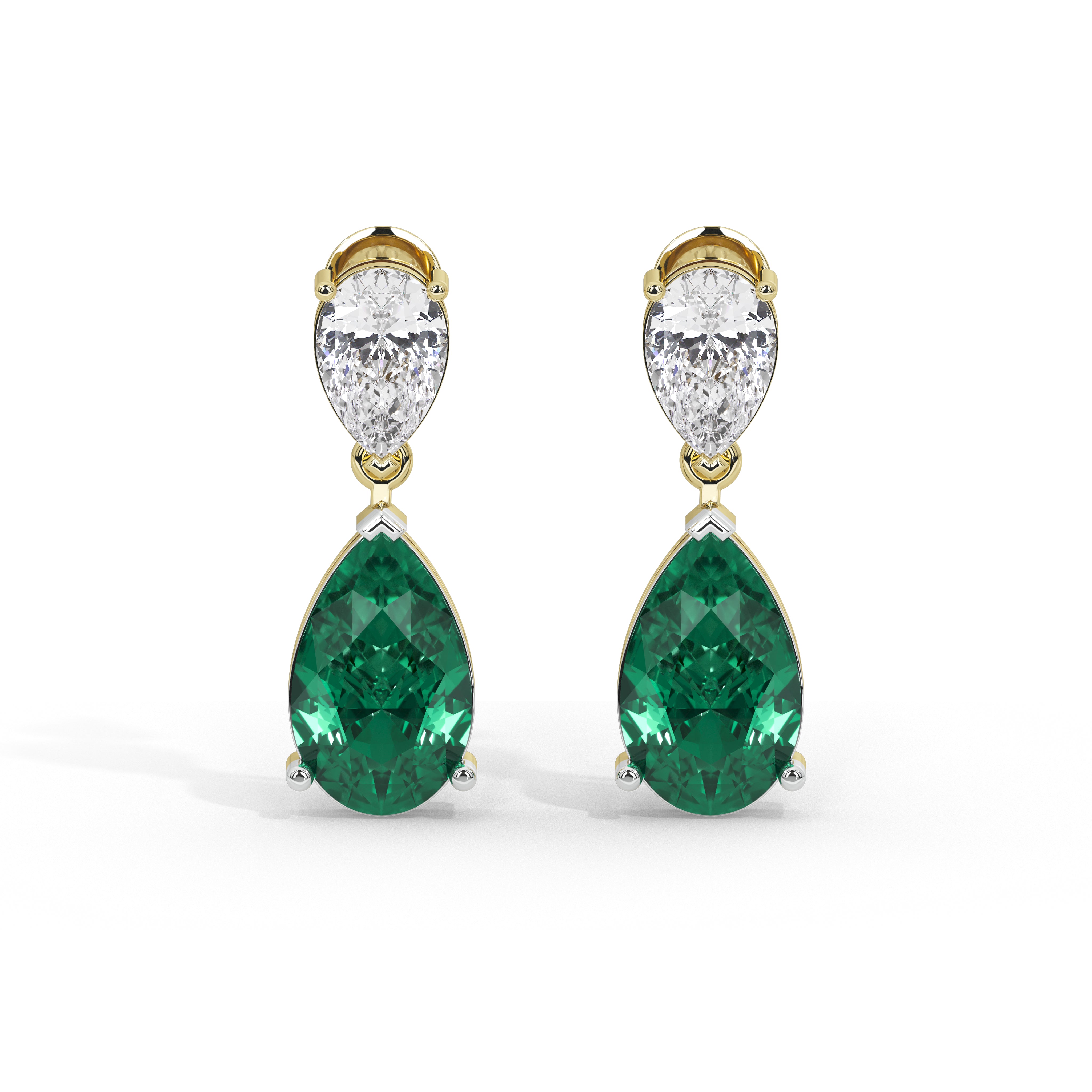 5 Carat Seraphina Pear & Emerald Drops