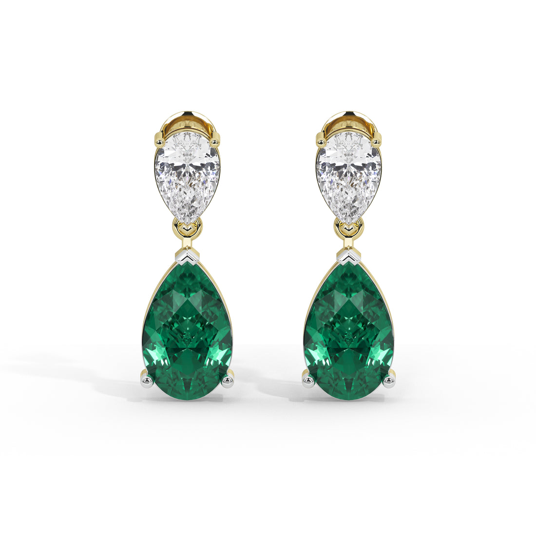 5 Carat Seraphina Pear & Emerald Drops