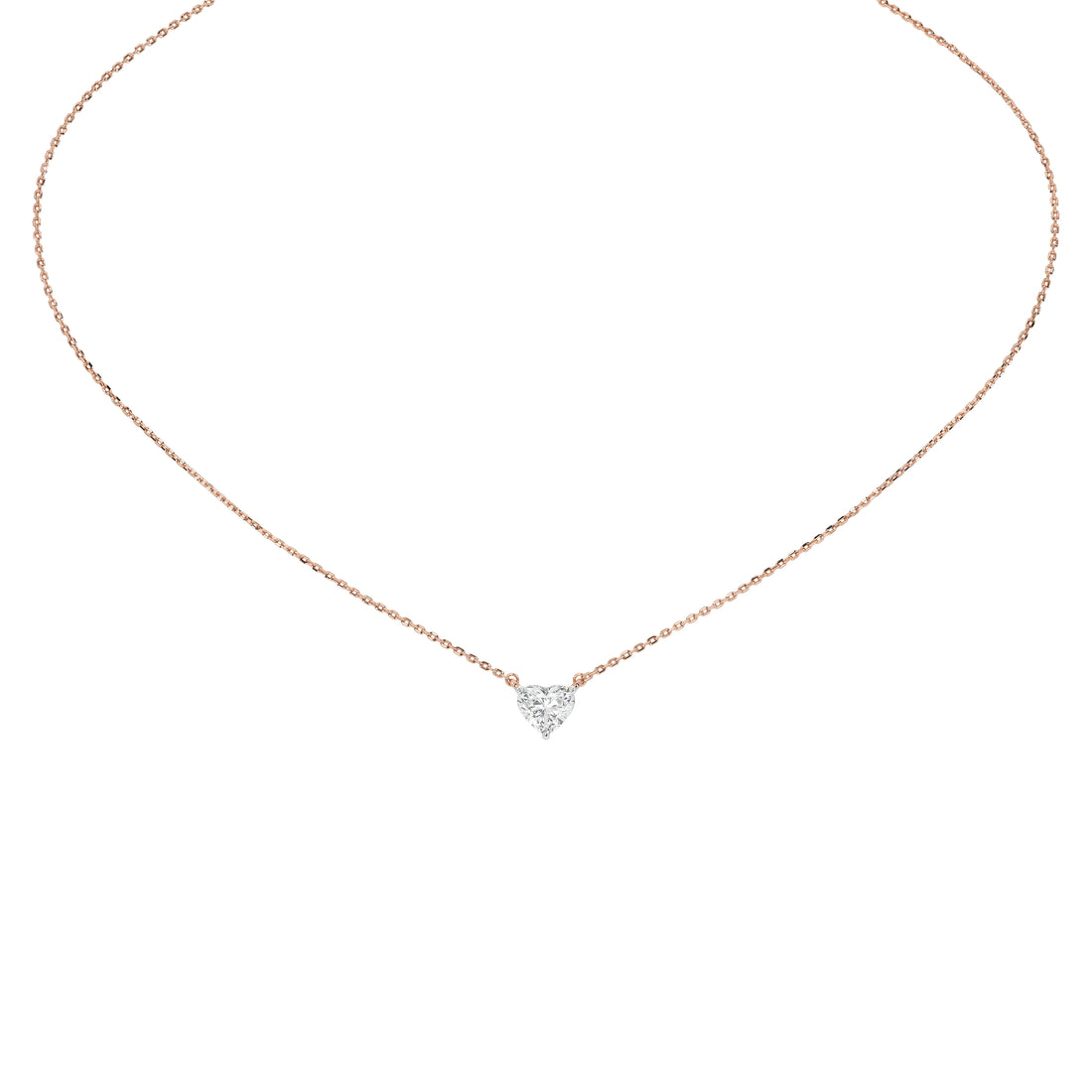 1 Carat Aurelie Heart Solitaire Pendant (With Chain)