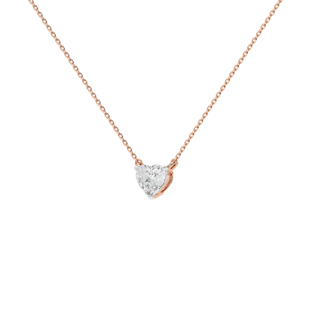 1 Carat Aurelie Heart Solitaire Pendant (With Chain)