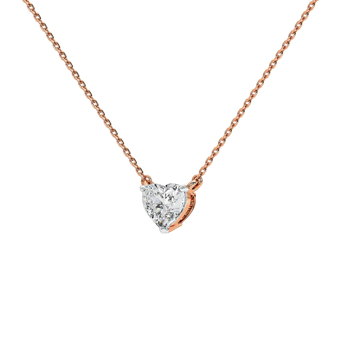 1 Carat Aurelie Heart Solitaire Pendant (With Chain)