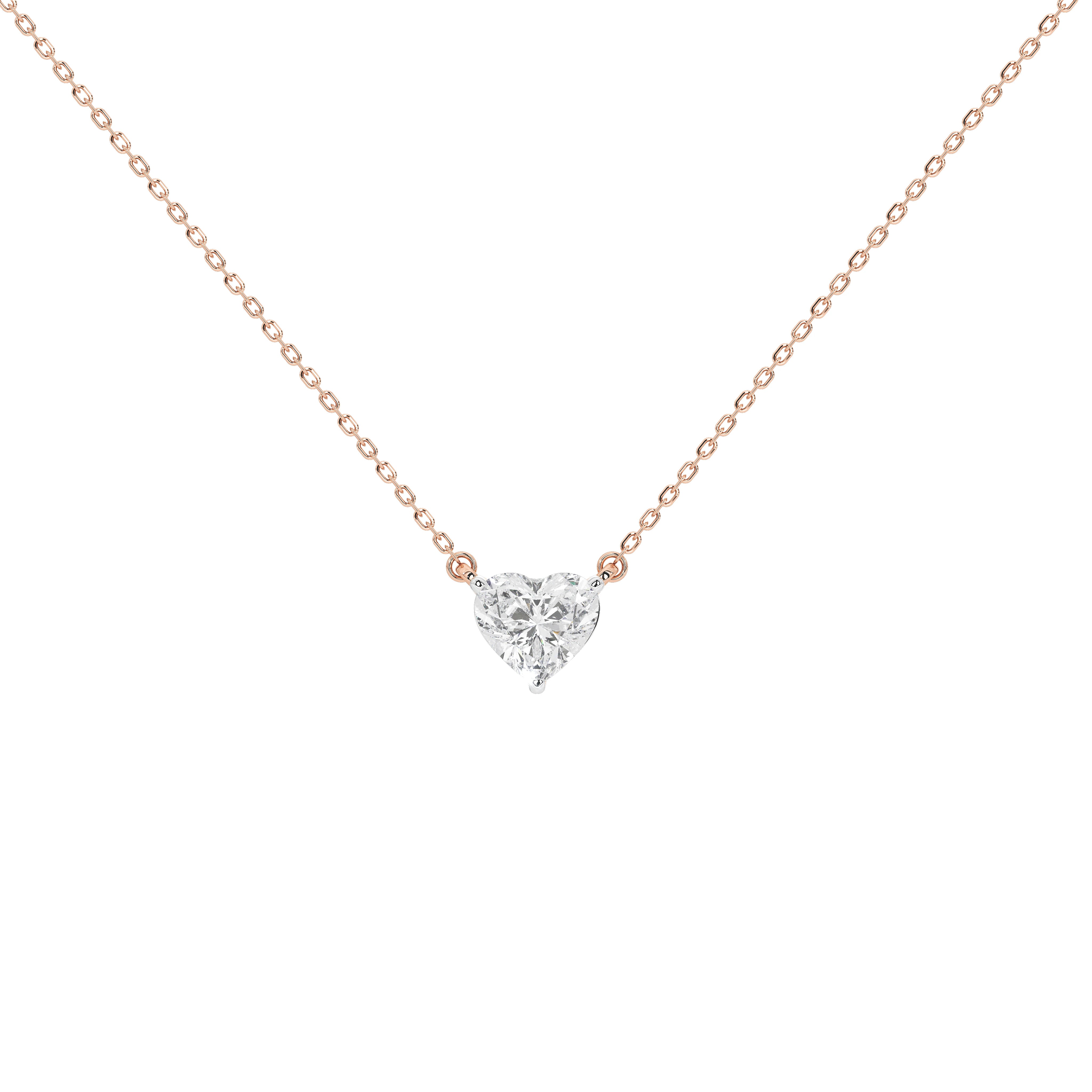 1 Carat Aurelie Heart Solitaire Pendant (With Chain)