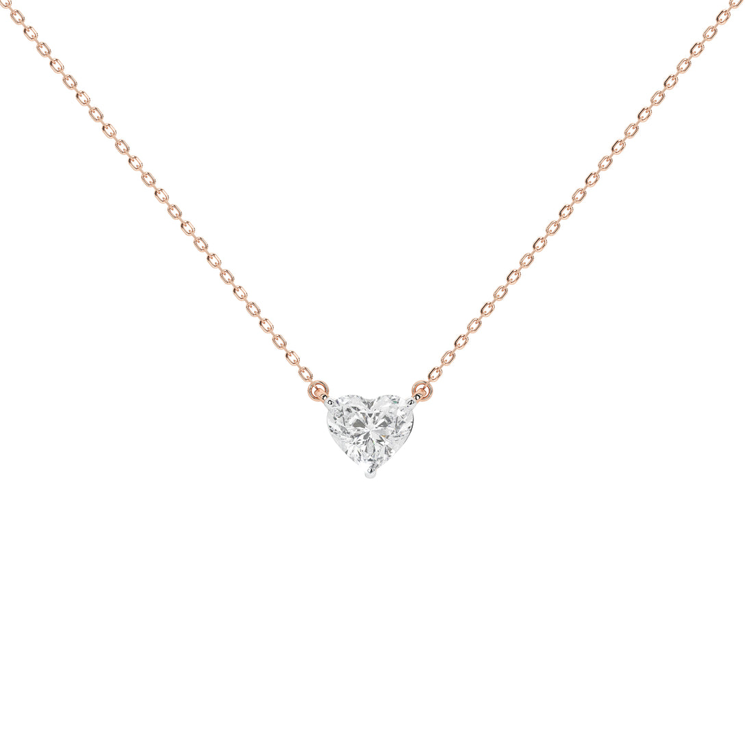 1 Carat Aurelie Heart Solitaire Pendant (With Chain)