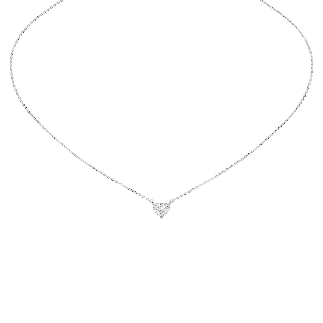 1 Carat Aurelie Heart Solitaire Pendant (With Chain)