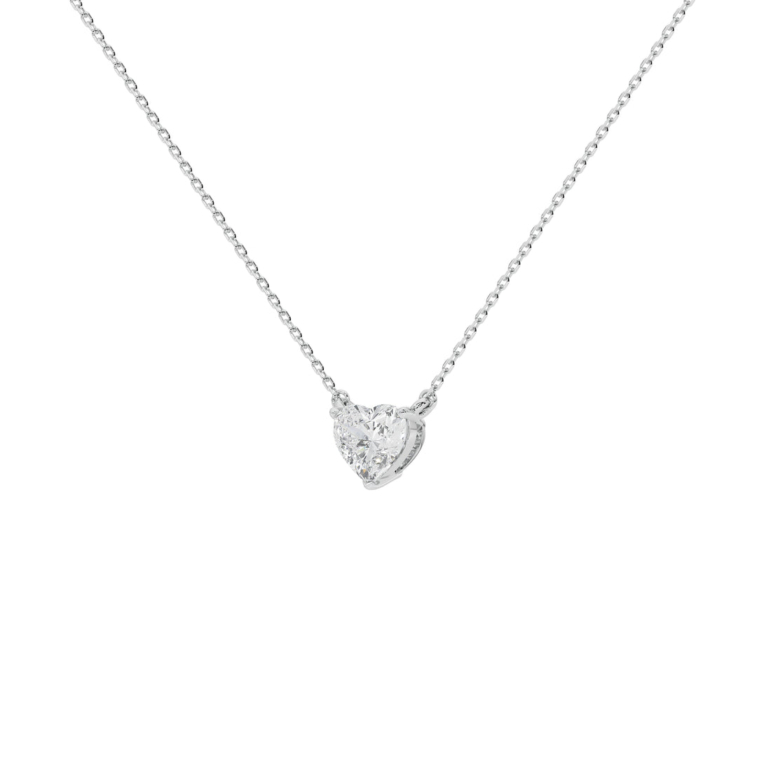 1 Carat Aurelie Heart Solitaire Pendant (With Chain)