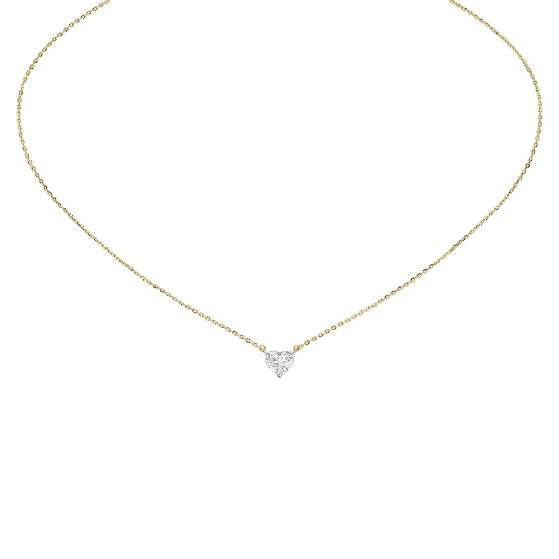 1 Carat Aurelie Heart Solitaire Pendant (With Chain)