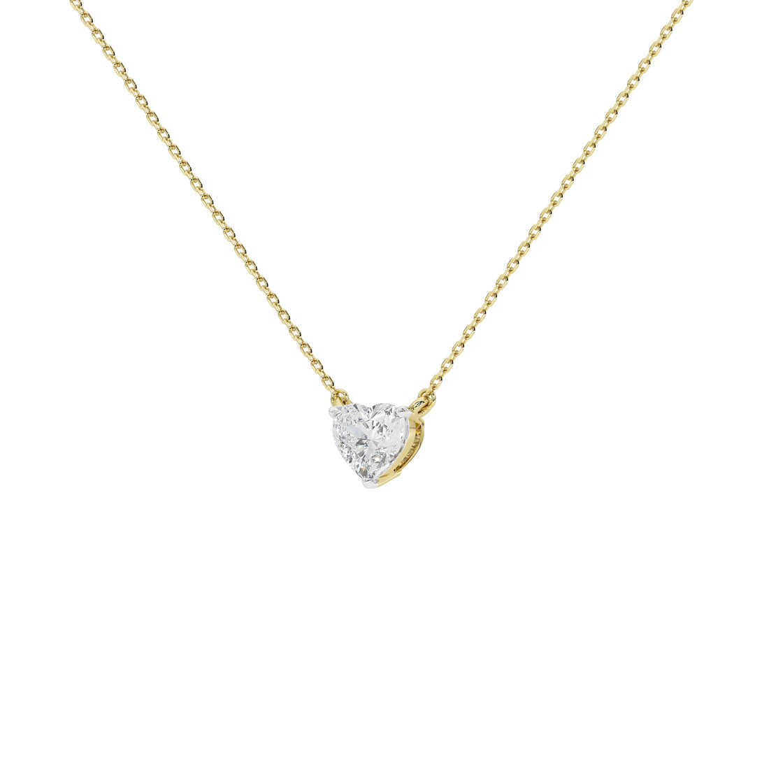 1 Carat Aurelie Heart Solitaire Pendant (With Chain)