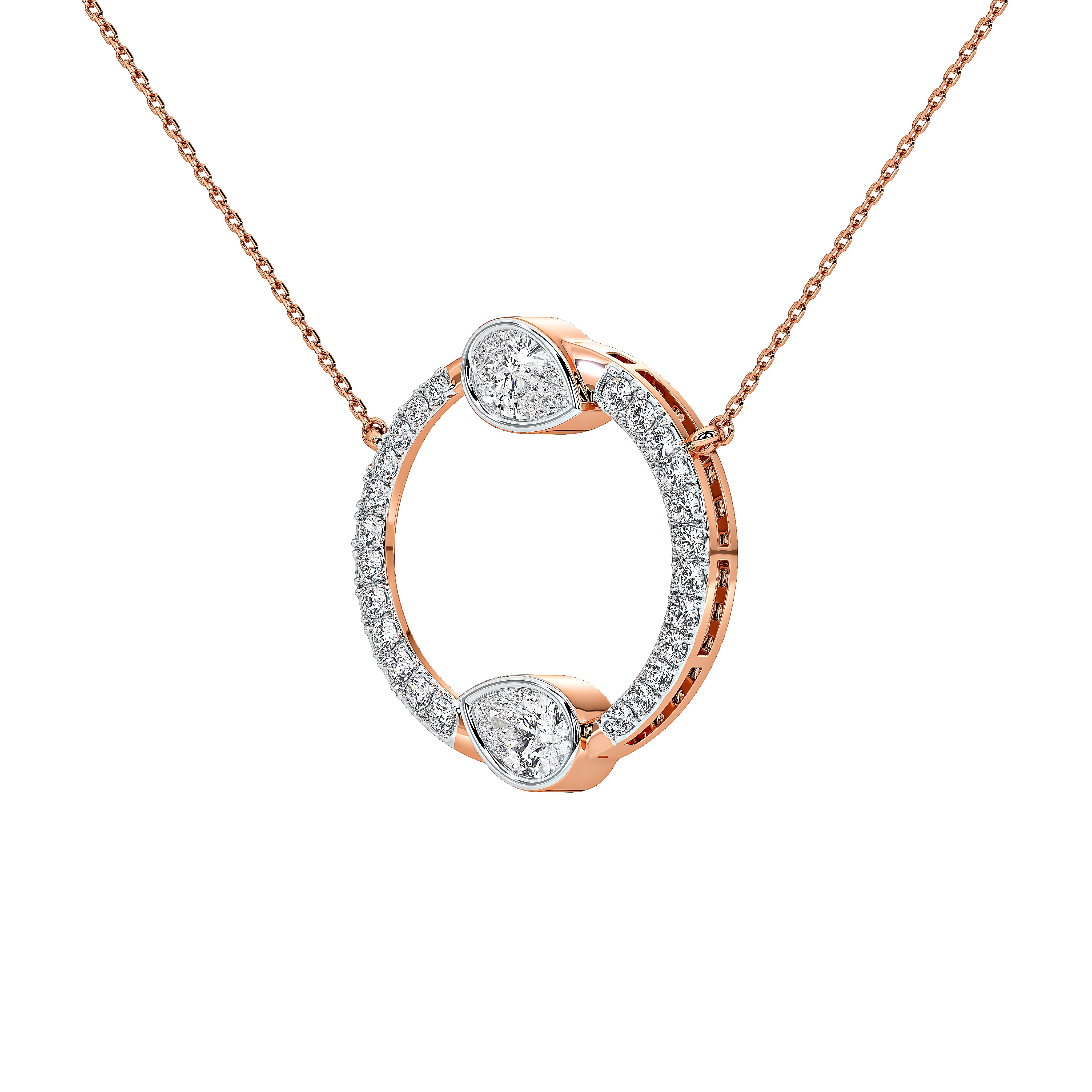 Vivara Pear Designer Pendant (With Chain)