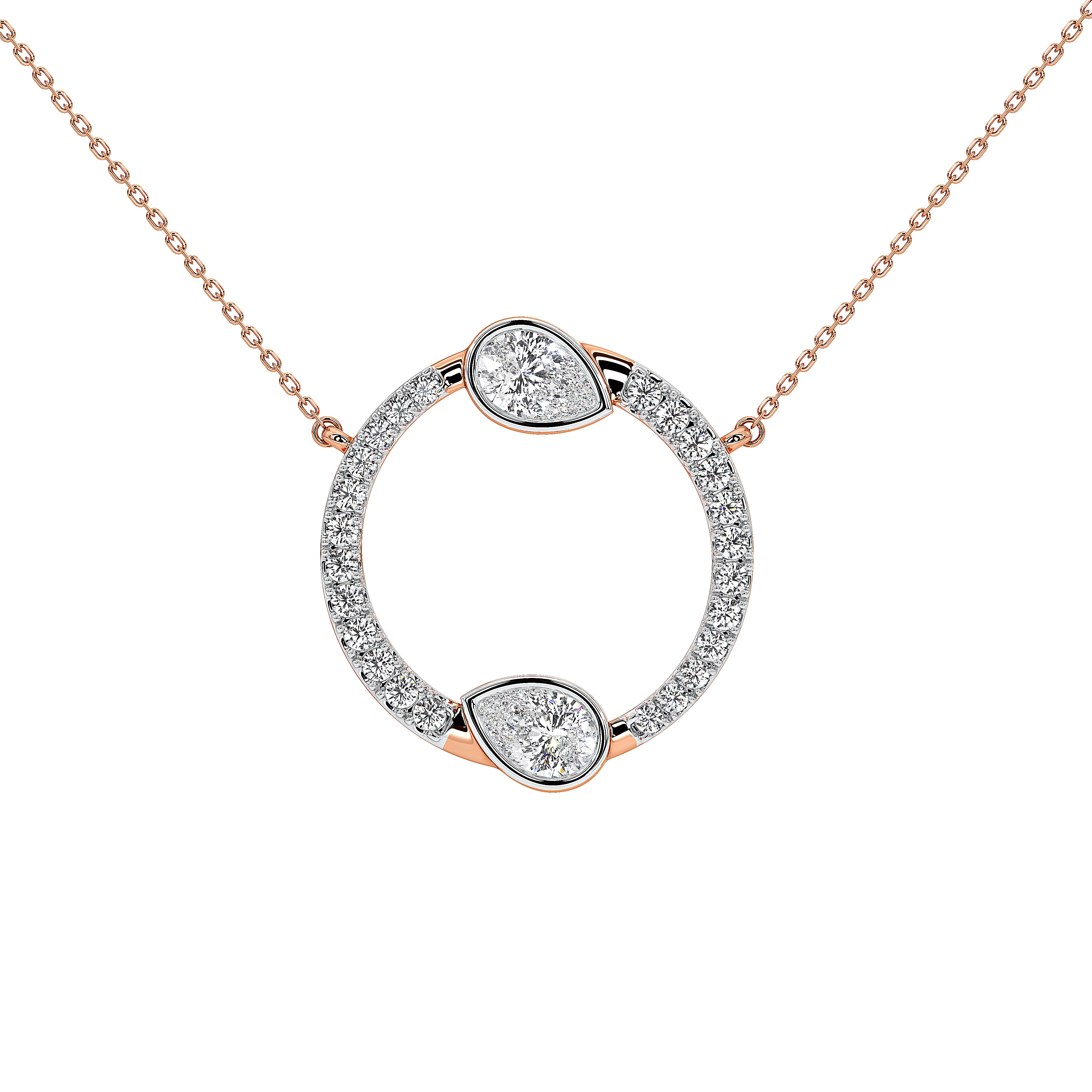 Vivara Pear Designer Pendant (With Chain)
