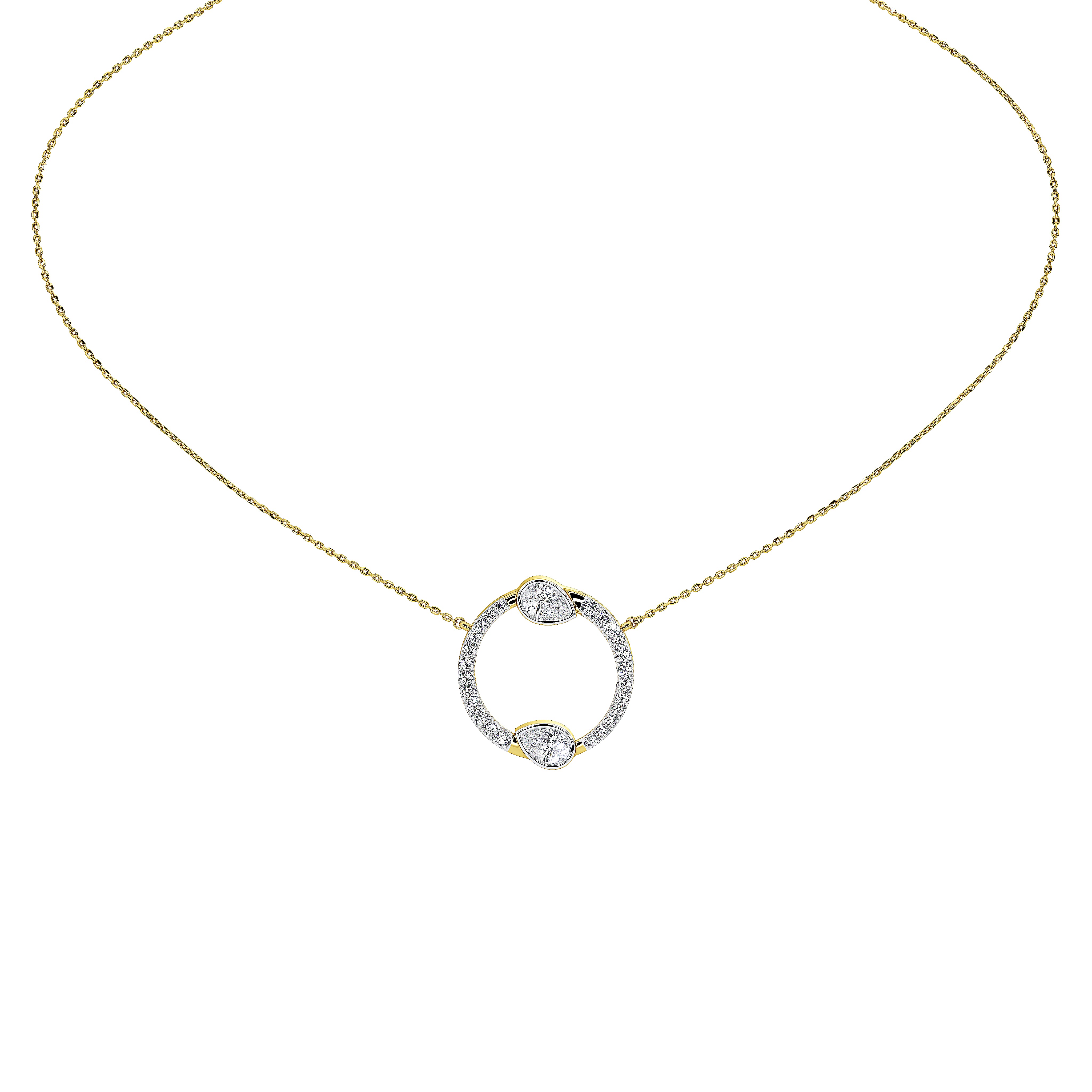Vivara Pear Designer Pendant (With Chain)