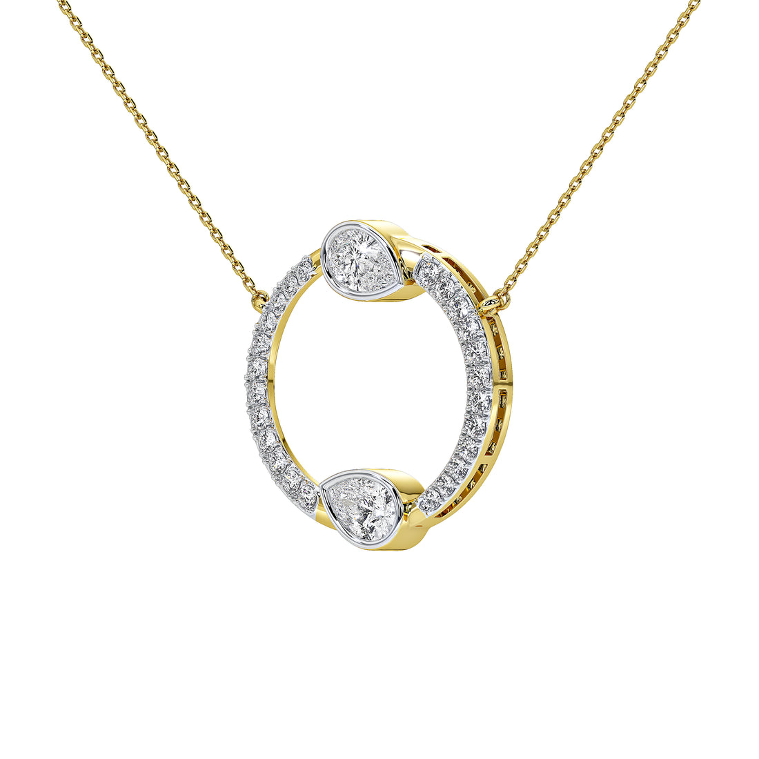 Vivara Pear Designer Pendant (With Chain)