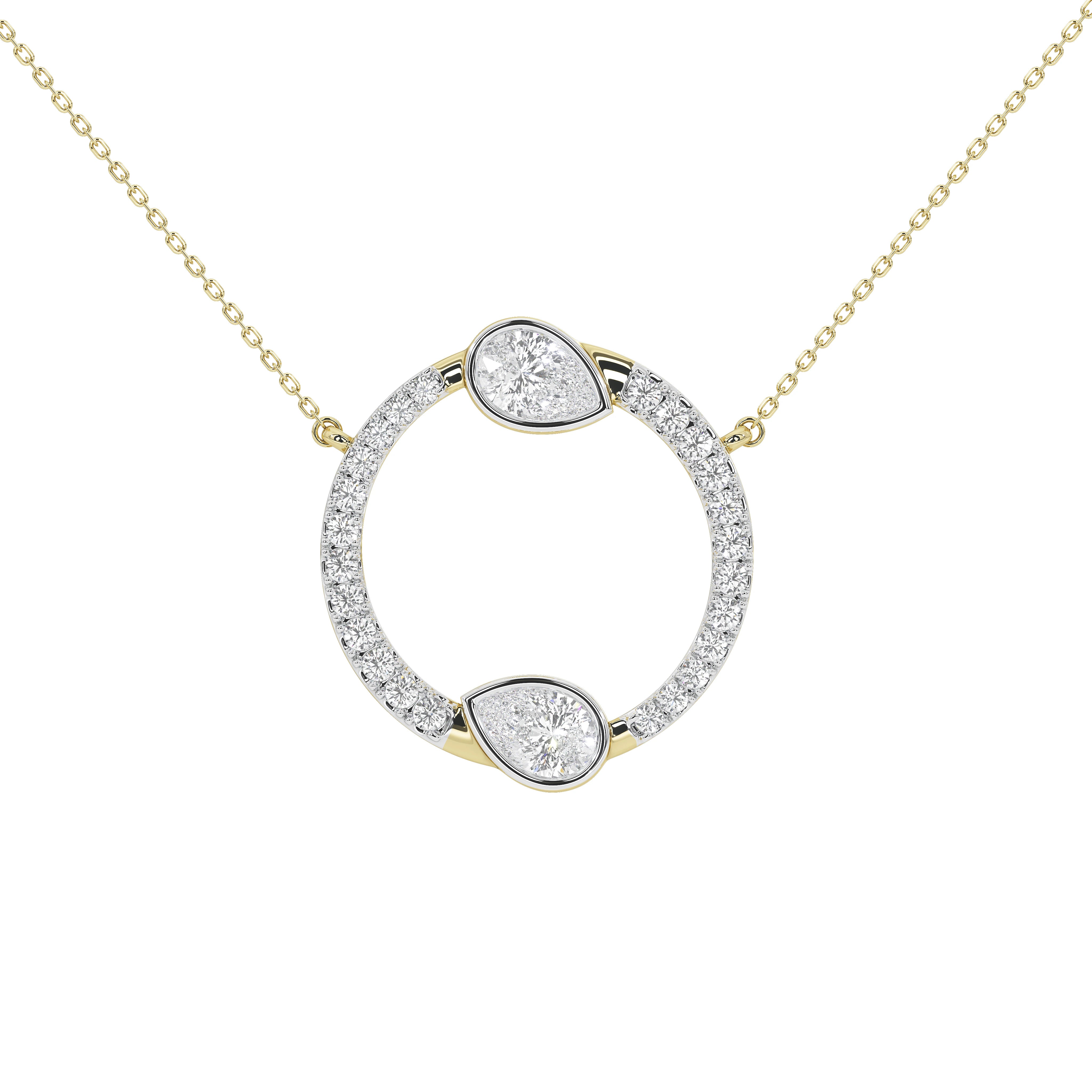 Vivara Pear Designer Pendant (With Chain)