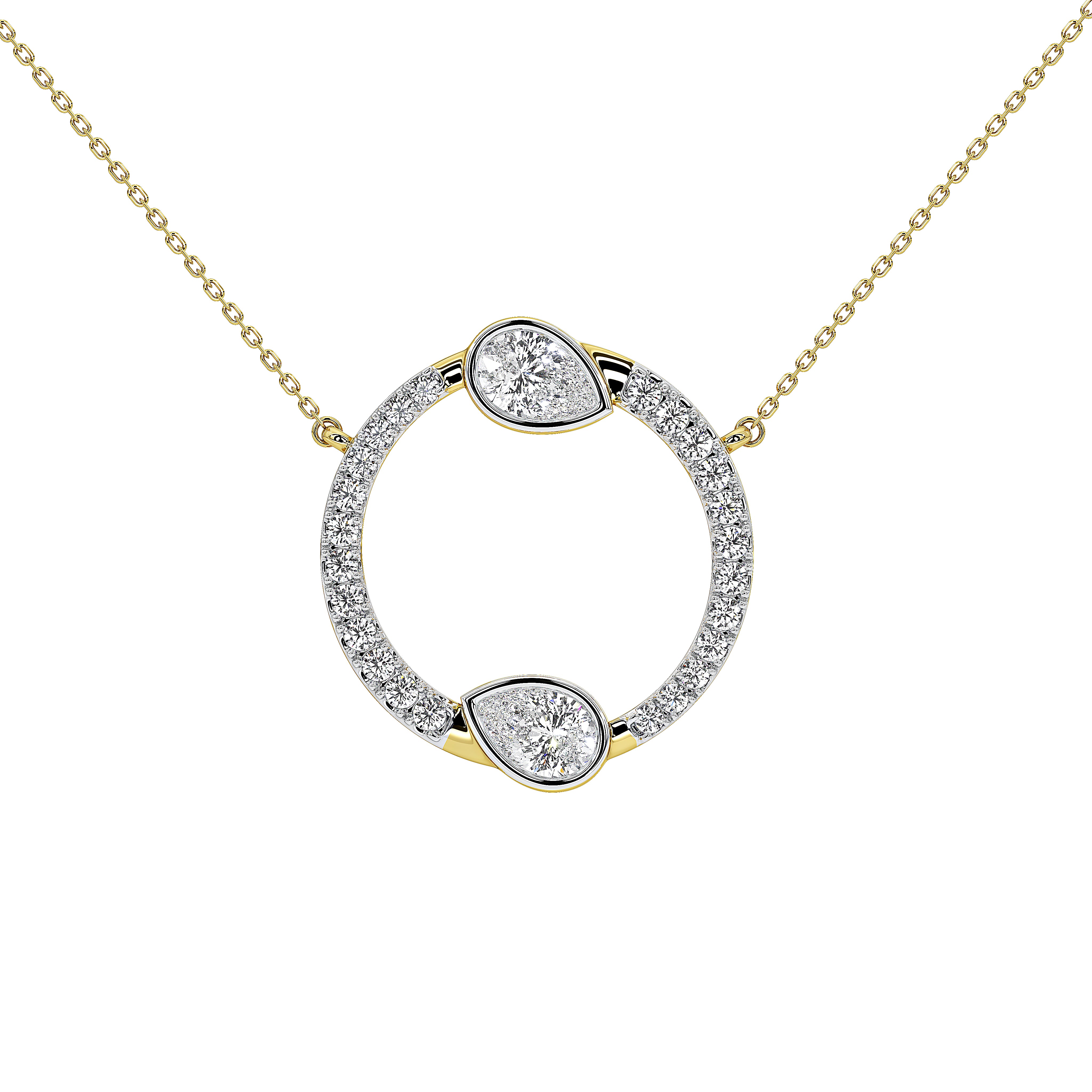 Vivara Pear Designer Pendant (With Chain)