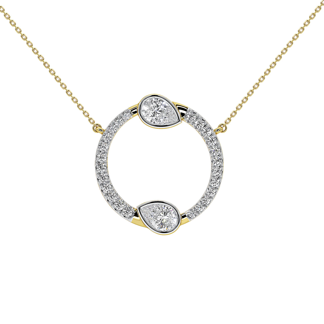 Vivara Pear Designer Pendant (With Chain)