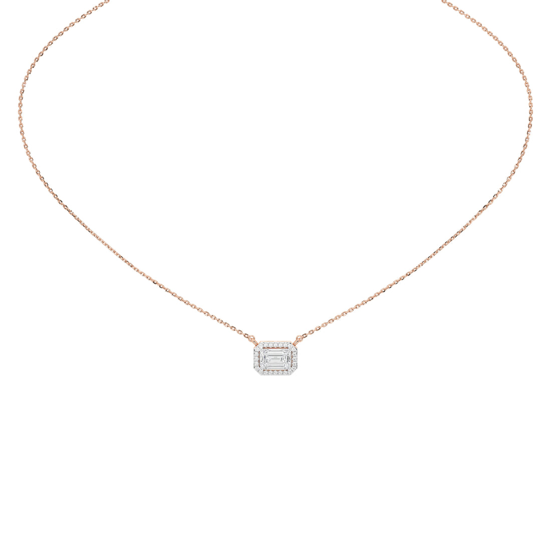 1 Carat Vashti Emerald Solitaire Pendant (With Chain)