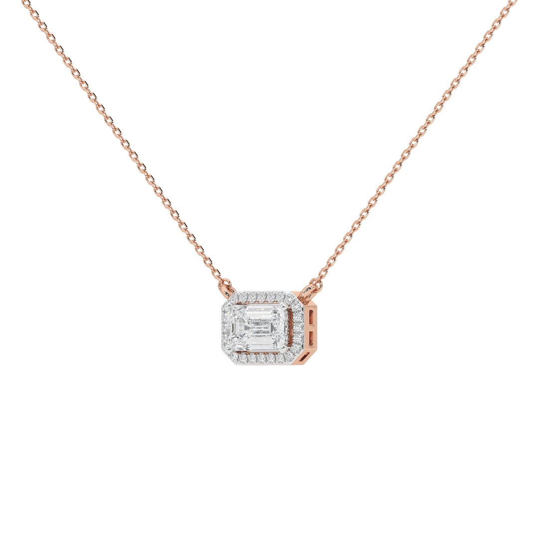 1 Carat Vashti Emerald Solitaire Pendant (With Chain)