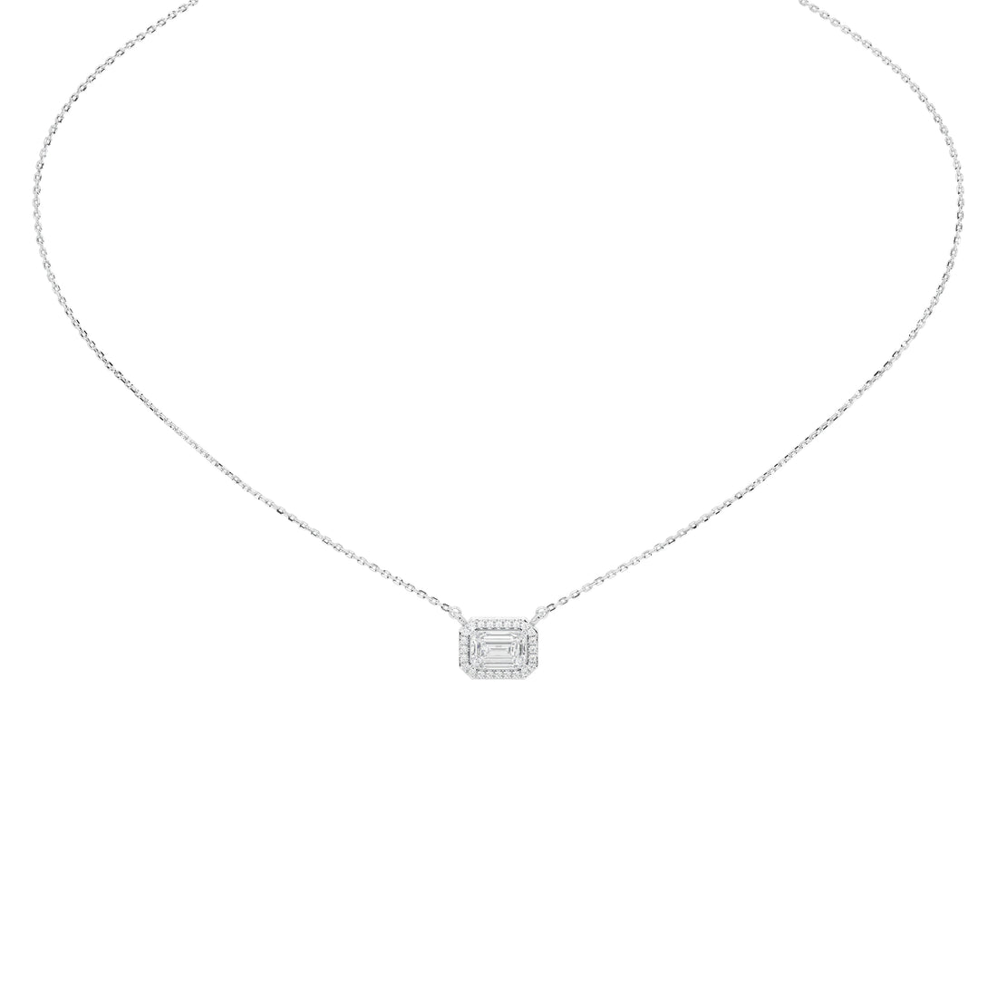1 Carat Vashti Emerald Solitaire Pendant (With Chain)
