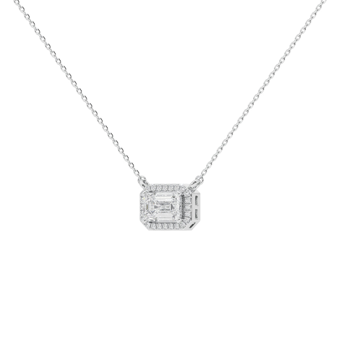 1 Carat Vashti Emerald Solitaire Pendant (With Chain)