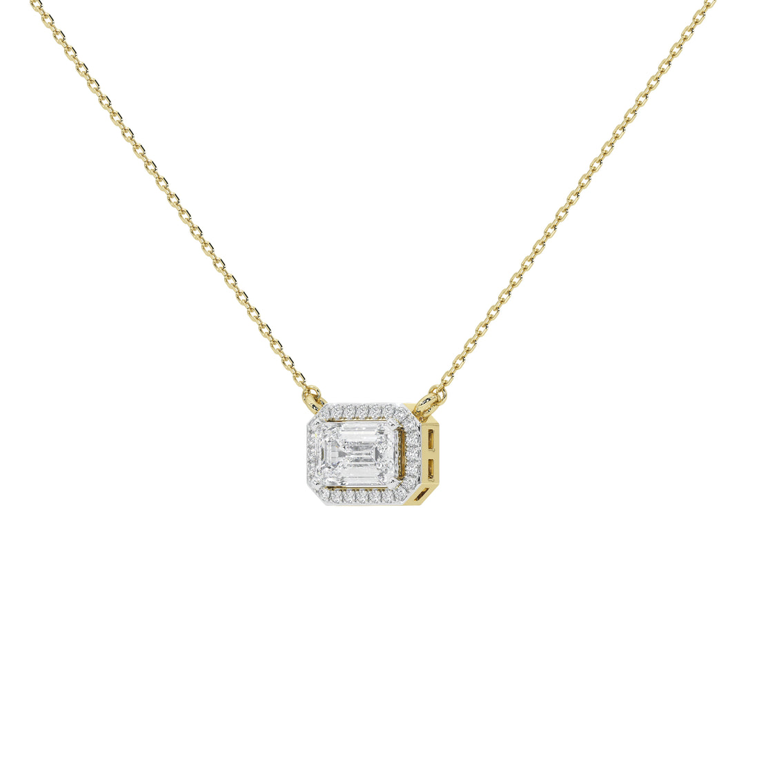 1 Carat Vashti Emerald Solitaire Pendant (With Chain)