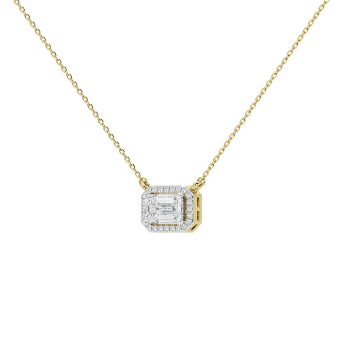 1 Carat Vashti Emerald Solitaire Pendant (With Chain)