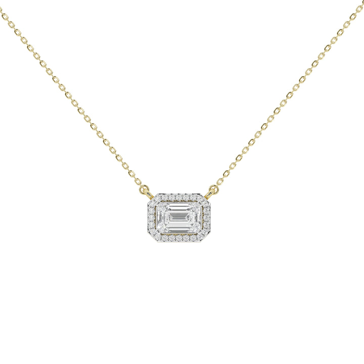 1 Carat Vashti Emerald Solitaire Pendant (With Chain)
