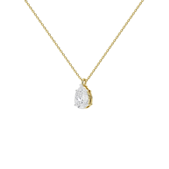 1 Carat Naia Pear Solitaire Pendant (Without Chain)