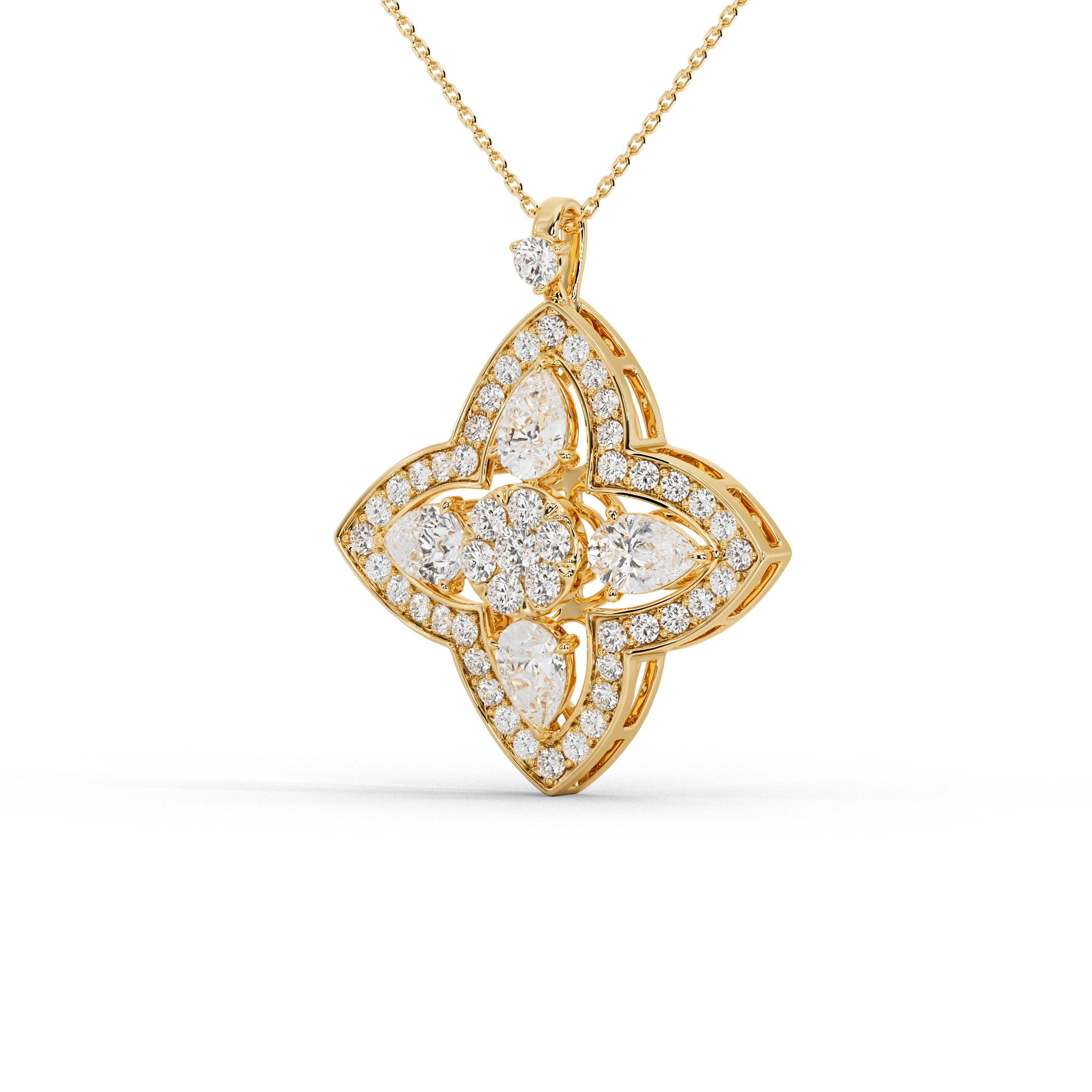 3 Carat Orinthia Pear Statement Pendant (Without Chain)