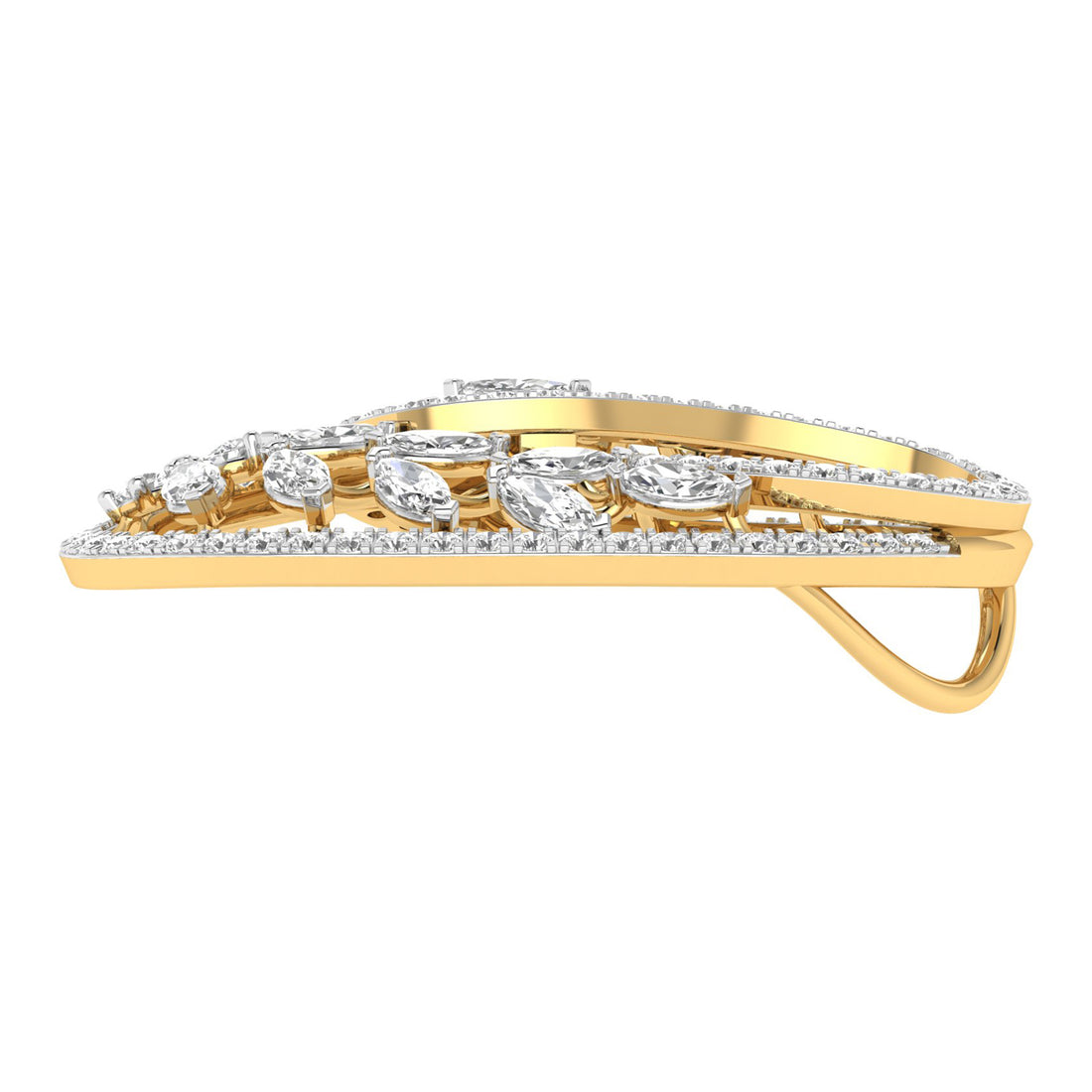 Exquisite Filigree Diamond Pendant