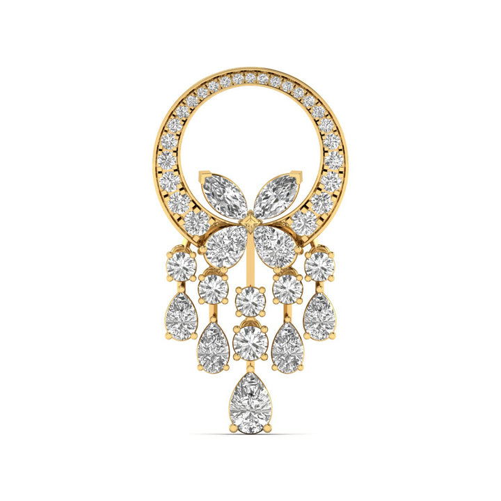 Butterfly Halo Diamond Pendant