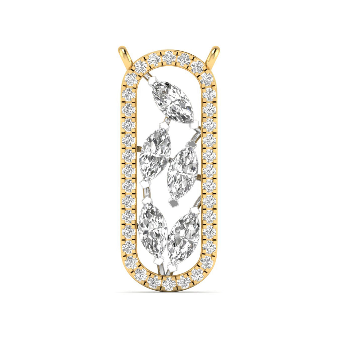Verdant Grace Diamond Pendant Chain