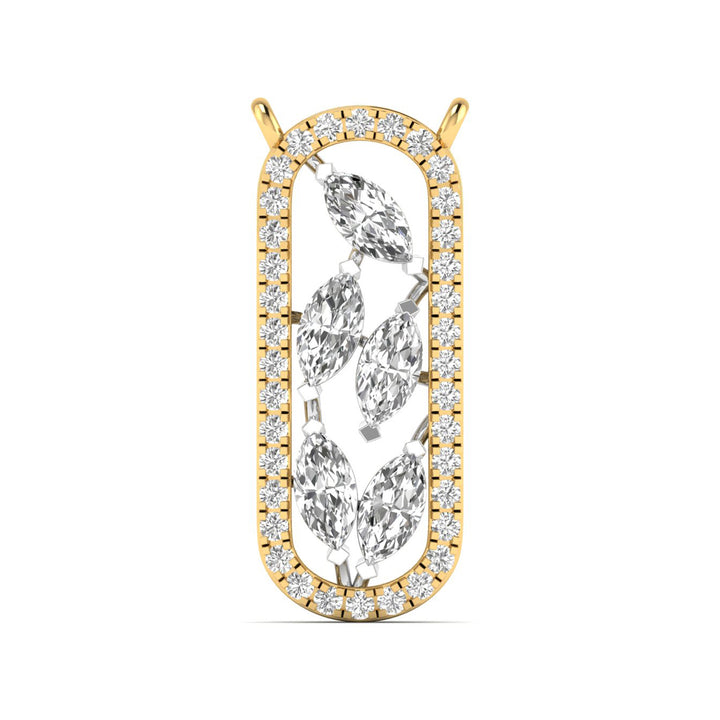 Verdant Grace Diamond Pendant Chain