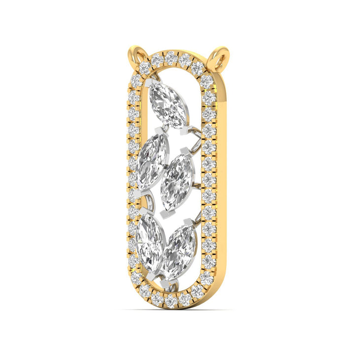 Verdant Grace Diamond Pendant Chain