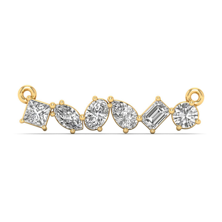 Graceful Quintet Diamond Pendant