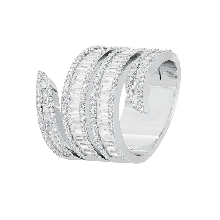Serena Baguette Diamond Wrap Ring