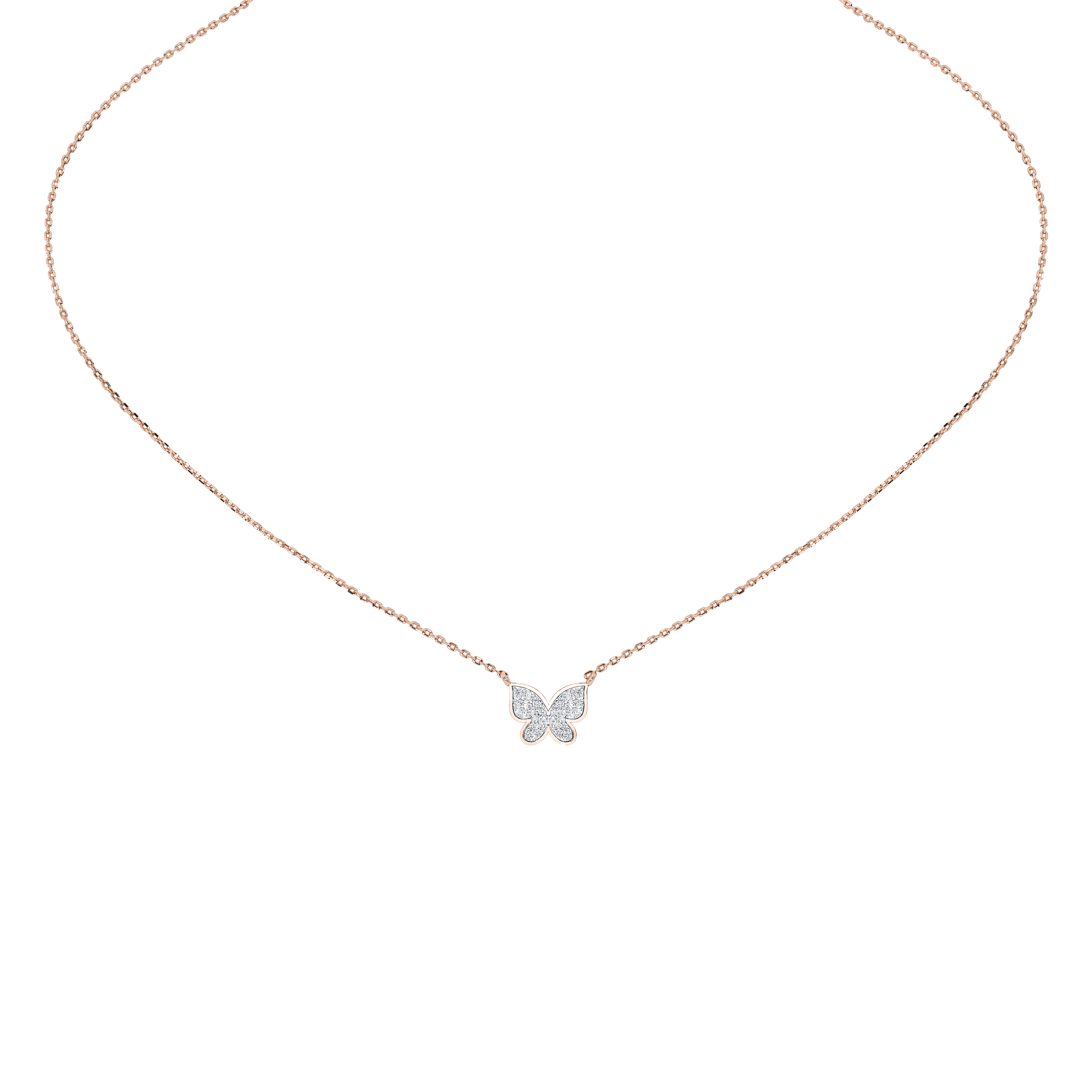 Livia Butterfly Pavé Pendant